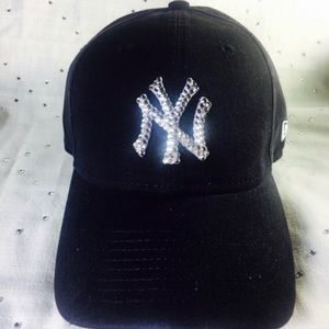 New Bling New York Yankees Swarovski Hat (Navy)
